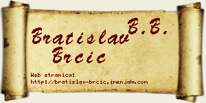 Bratislav Brčić vizit kartica